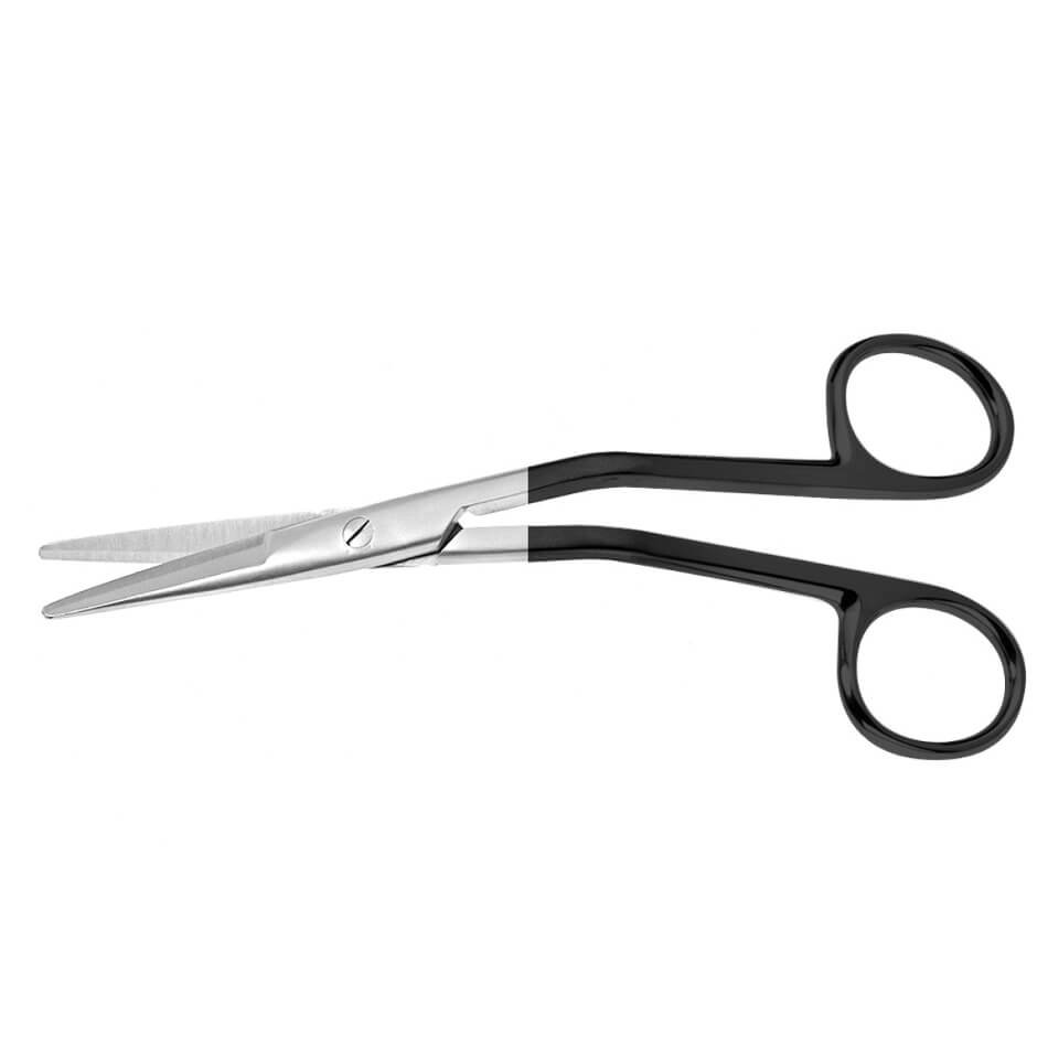 Cottle Serrated Supercut Scissors, 6-1.4 in (16cm), Angled